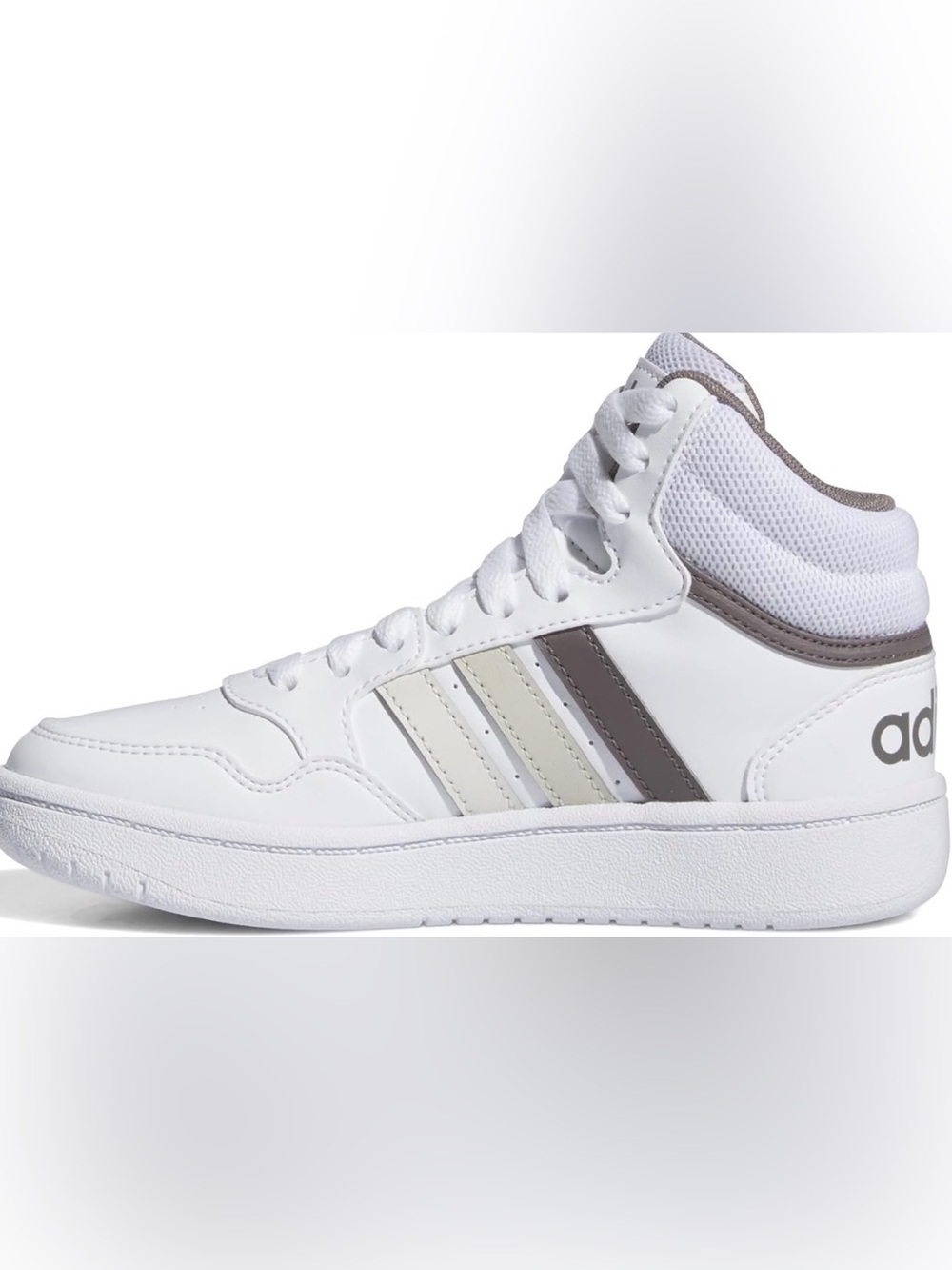 adidas Gray Kids High-Top Sneaker